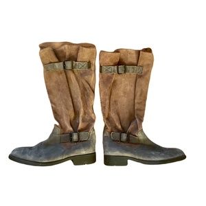 ❣️SOLD❣️CAMPER Leather & Suede Boots with Buckles